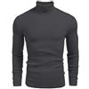COOFANDY Maglione Dolcevita da Uomo Maglione Pullover Dolcevita Basic Lavorato a Maglia Slim Fit a Coste Casual Bianco M