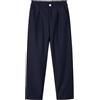 LOLANTA Pantaloni Eleganti per Ragazzi, Pantaloni per Uniforme Scolastica per Bambini, Cintura Regolabile,（6-7 Anni,Blu Scuro,Tag 130