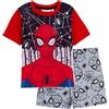 Marvel Pigiama corto Spiderman per ragazzi bambini Shortie Pjs Set Estate Nightwear Set, Rosso, 3-4 Anni