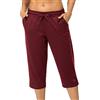 icyzone Pantaloncini Corsa da Donna,3/4 Shorts Donna Yoga al Ginocchio Casual Traspirante con Tasche per Palestra Fitness Running (M,Blu Navy)