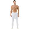 Hoerev Harem Cotton Pants - Pantaloni da corsa da uomo, bianco, XL