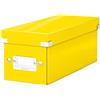 Leitz Click & Store WOW Scatola Archivio CD, per Archivio e Organizzazione di CD, Adatta a Casa e Ufficio, Giallo, 60410016