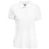 Fruit of the Loom - Polo Manica Corta - Donna (XL) (Bianco)