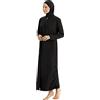 EACH WOMEN 3 Pezzi Costumi da Bagno Musulmani Taglie Forti Costumi da Bagno Hijab modesti Manica Lunga Islamico Completo da Spiaggia Costumi da Bagno Burkini