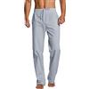 Generic Pantaloni da yoga da jogging con coulisse da uomo Pantaloni casual da yoga da spiaggia Pantaloni larghi in lino Pantaloni sportivi casual oversize Pantaloni della tuta, Grigio, M