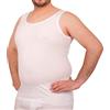 SalGiu Canottiera Uomo Taglie Forti (3 Pezzi) Intima 100% Cotone Spalla Larga Antisudore Estiva (5XL, 3 Bianche)