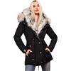 Navahoo B365 - Parka invernale 2-in-1 con pelliccia nero S