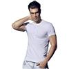 EnricoCoveri 3 t-Shirt Mezza Manica Serafino con Bottoni in Cotone bielastico COVERI Art. ET1510 (7/XXL, Bianco)
