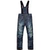 Mitef - Pantaloni da sci da uomo, in denim, antivento, impermeabili, per snowboard, colore: nero, XL