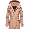 MARIKOO Giacca leggera da donna in cotone parka con cappuccio Nyokoo, XS-XXL, Light Rose W.p., S