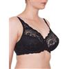 Leo Corsetteria Reggiseno Triumph Ferretto Coppe Grandi Pizzo Amourette 300 W Colori Classici Taglia 4 Coppa G Nero