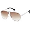 Carrera 1005/S HA B4E Occhiali da Sole, Bianco (White Gold/Brwn SF), 66 Unisex-Adulto