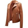 Peuignao Giubbotto Ecopelle Donna Giacca Similpelle Donna Giubbino Giacche Ecopelle Donna Giacca Biker Jacket Donna Faux Leather Jacket Donna Giacca Bikers Finta Pelle Sintetica Donna Curvy Primavera Nero XL