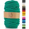 Netuno 1x corda macramè colorata turchese 9 mm 50 m corda in cotone anima in poliestere filo spago uncinetto ferri da maglia decorazioni cordoncino colorato cavo