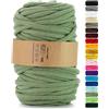 Netuno 1x corda macramè colorata pistacchio 9 mm 50 m corda in cotone anima in poliestere filo spago uncinetto ferri da maglia decorazioni cordoncino colorato cavo