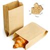 Majillux 100 Sacchetti Di Carta Kraft 12 x 20 x 6 cm Per Cornetti E Snack | Soffietto 6 cm | Idonei Per Alimenti | Per Cornetti, Biscotti, Panini E Servizio Da Asporto | Senza Manici