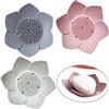 Eabdice 3 Pezzi Portasapone di loto, Porta sapone a base di silicone, Porta sapone da bagno, per Bagno, Cucina, Bagno con Doccia, Lavanderia o Stanza dei Fanghi