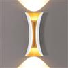 KAWELL 20W Creativo Moderno Lampada da Parete LED Applique da Parete Impermeabile IP65 Alluminio Lampada da Muro LED Interno Esterno per Camera da Letto Soggiorno Bagno Portico Corridoio Scale