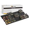 Famhap Porta spezie cassetto 6PCS,Spice rack cassetti estensibile da 29,5 cm a 59 cm, Portaspezie organizer consistenza opaca,Portaspezie Con protuberanze antiscivolo