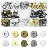 MABAHON 48 Pezzi Bottoni Magnetici Per Borse 14 mm 18 mm Bottoni Calamita 4 Colore Bottoni chiusure magnetiche per accessori borsa zaino cappotto in pelle giacca