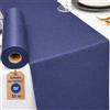 NATUARTE, Runner da Tavola Blu Navy, Rotolo di TNT da 25 metri x 30 centimetri, Decorazioni per la Tavola, Stoffa Decorazione Matrimonio, Battesimi, Comunioni, Compleanni, Colore Blu Navy