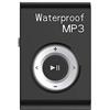 GZCRDZ IPX8 Impermeabile Nuoto Lettore MP3 Built-in 8 GB Musica MP3 con Radio FM Hi-Fi Cuffia per Immersioni Surf Subacquea Sport Corsa (Nero)