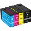 INK BELLIVE 4 cartucce d'inchiostro Compatibile per Canon PGI-1500 XL Cartucce (1x nero + 1x ciano + 1x magenta + 1x giallo) compatibile per Canon MB 2050 / MB 2350