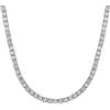 Richsteel Collana Girocollo Donna con Strass Lucido Girocollo con Catena da Tennis 40 cm/45 cm Bianco/Oro/Nero Bling Bling Gioielli per Ragazze Donne (Confezione Regalo)