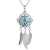 EUDORA Harmony Ball Collana Chiama Angeli Gravidanza con Cacciatore di Sogni Collana Ciondolo di Carillon Musicale per Donna, Regalo di Gioielli, Catena da 76 cm e 114 cm