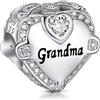 NINGAN Charm Ciondolo per Bracciali Pandora Argento 925 Abalorio Bead Charm da donna