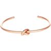 MAISON GIOIELLI FIRENZE - OHANA Bracciale Bangle con Nodo in Acciaio Placcato Oro, Bracciale Senza Chiusura Ipoallergenico Antigraffio e Waterproof (oro rosa)