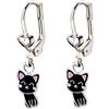 FIVE-D Orecchini a cerchio per bambini, in argento sterling 925, con astuccio, Argento