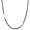 COAI Collana da Uomo e da Donna con Perline Heishi di Onice 65cm