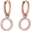 Purelei Orecchini Closed Glow- Orecchini donna in resistente acciaio inossidabile - Orecchini argento impermeabili da donna - Diametro 1,4 cm cm - Gioielli per un look personalizzato