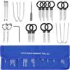 Xastro 20 Pezzi Set per Smontaggio Autoradio Radio Navi Attrezzi Strumento di Rimozione Extractor de Dvd Audio