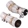 VOBOR Medio Tubo di Scarico-Moto Slip On Scarico Medio Collegamento Tubo Adattatore Connettore per Kawasaki Z250 Ninja 250 13-16