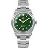 Generic San Martin 38mm Verde SN0107 Moda Uomo Sport Watch NH35 Explore Climbing Series Automatico Meccanico Orologi da polso, Verde, Meccanico