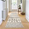 Carvapet Tappeti Runner Passatoia 60x240cm Antiscivolo Corridore Tappeto Lungo Tappeti di Zona Lavabile Morbido Microfibra Geometrico Tappeto Cucina(Beige)