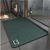 Dai Lufei - Tappetino per bagno antiscivolo super assorbente in diatomite, morbido tappetino in microfibra ad asciugatura rapida per vasca da bagno e doccia (verde scuro, 50 x 80)