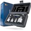HASKYY adattatore per bussole e riduttore 7-Piece Set | 1/4 - 3/8 - 1/2 Conversioni per avvitatori, acciaio legato al cromo vanadio adattatore riduttore a cricchetto