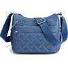 NOTAG Borsa Tracolla Donna, Multitasche Borsa a Spalla in Nylon Impermeabile Borsetta (Nero)