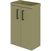 Baikal Mobile da bagno Unicolor. Set da bagno a 2 ante con maniglia. Sospeso a parete, con lavabo in ceramica. Lavabo da fondo 20 cm. Mobile montato. Lavabo senza specchio 40 cm Forest