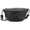 Expatrié Marsupio Donna Nero - Alice Small - Borsa per Festival, Viaggi e Uso Quotidiano In Pelle Vegana - Piccolo Borsello Elegante alla Moda - Impermeabile