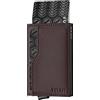 VULKIT Porta Carte di Credito con Doppia Finestra ID Portafoglio in Pelle con Blocco RFID Porta Carte Pop Up Automatico per Carte e Appunti