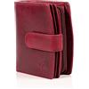 Matador Marca Portafoglio Donna Firmato Pelle #VALENZA con Nobile Scatola Regalo, Lusso Porta Carte con protezione RFID, Portafoglio Donna Grande con Molti Scomparti per Carte, Rosa