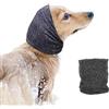 Easy Joy Pattepoint Snood per Piccolo Cani e Gatto per Toelettatura, Scaldacollo e Orecchie, Protezione per Le Orecchie per Alleviare l'ansia e Calmante, Felpa con Cappuccio, Grigio M