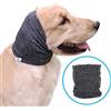 Easy Joy Pattepoint - Paraorecchie per cane da compagnia, sollievo dall'ansia e calma in un luogo rumoroso, Snood per orecchie per cani, scaldamani e orecchie di cane, colore: grigio L