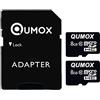 QUMOX 2 X 8GB 8 GB Micro SD HC SDHC Veloce Memoria Carta Classe 10 TF