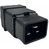 oniroview Spina Volante di Alimentazione IEC 320 C20 Maschio Montaggio su Cavo 16A 250V, colore nero