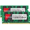 Kuesuny 4GB KIT (2X2GB) DDR2 667MHz Sodimm Ram PC2-5300 PC2-5300S 1.8V CL5 200 Pin 2RX8 Dual Rank Non-ECC Unbuffered Notebook Laptop Memory Modules Upgrade